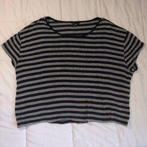 F21 Striped Crop Top
